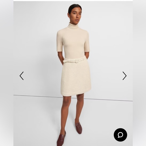 THEORY Knit Combo Dress in Tweed - M - Picture 3 of 3